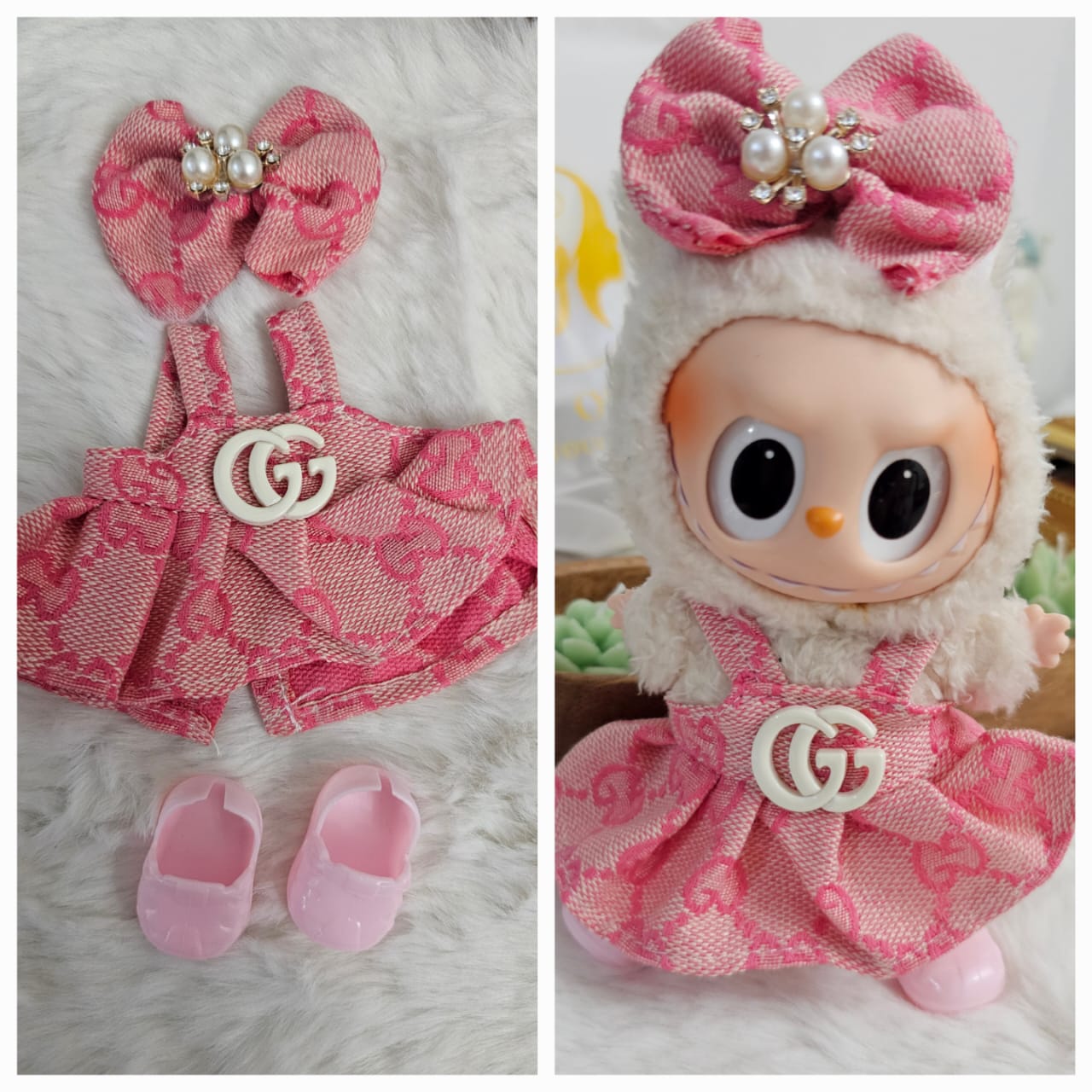 Clothes for Labubu Cute Doll Outfit, Various Accessories Clothing Set, Only Clothes Not Including Dolls, Perfect Holiday Gift
