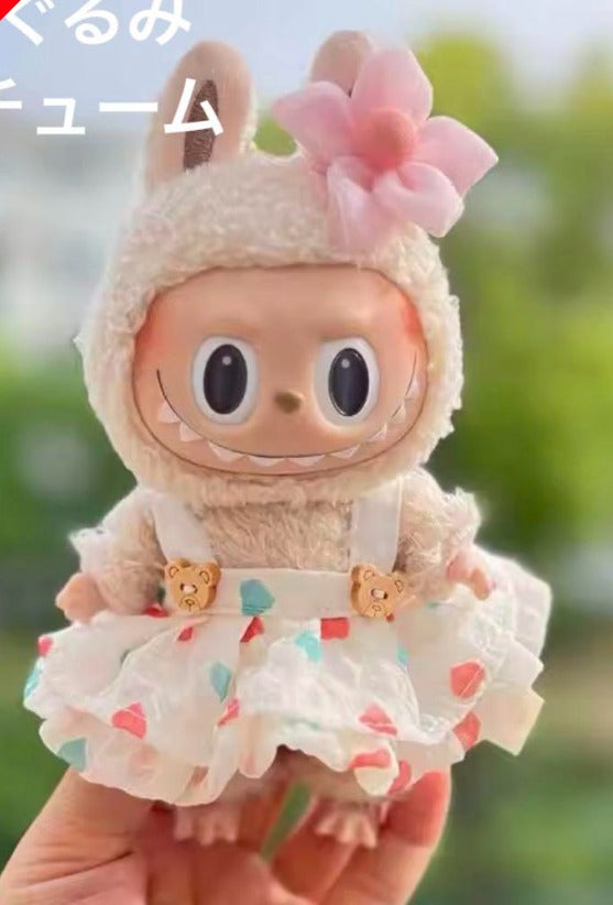 Clothes for Labubu Cute Doll Outfit, Various Accessories Clothing Set, Only Clothes Not Including Dolls, Perfect Holiday Gift