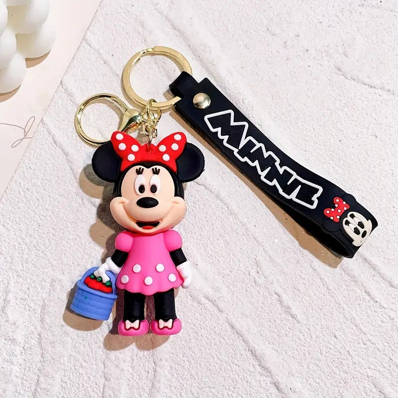 Mickey and Minnie Mouse Vinyl Keychain