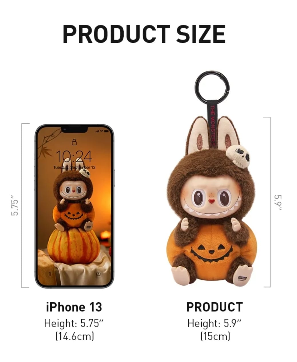 Labubu Monster Halloween Edition Keychain | Cute Spooky Collectible Toy Gift