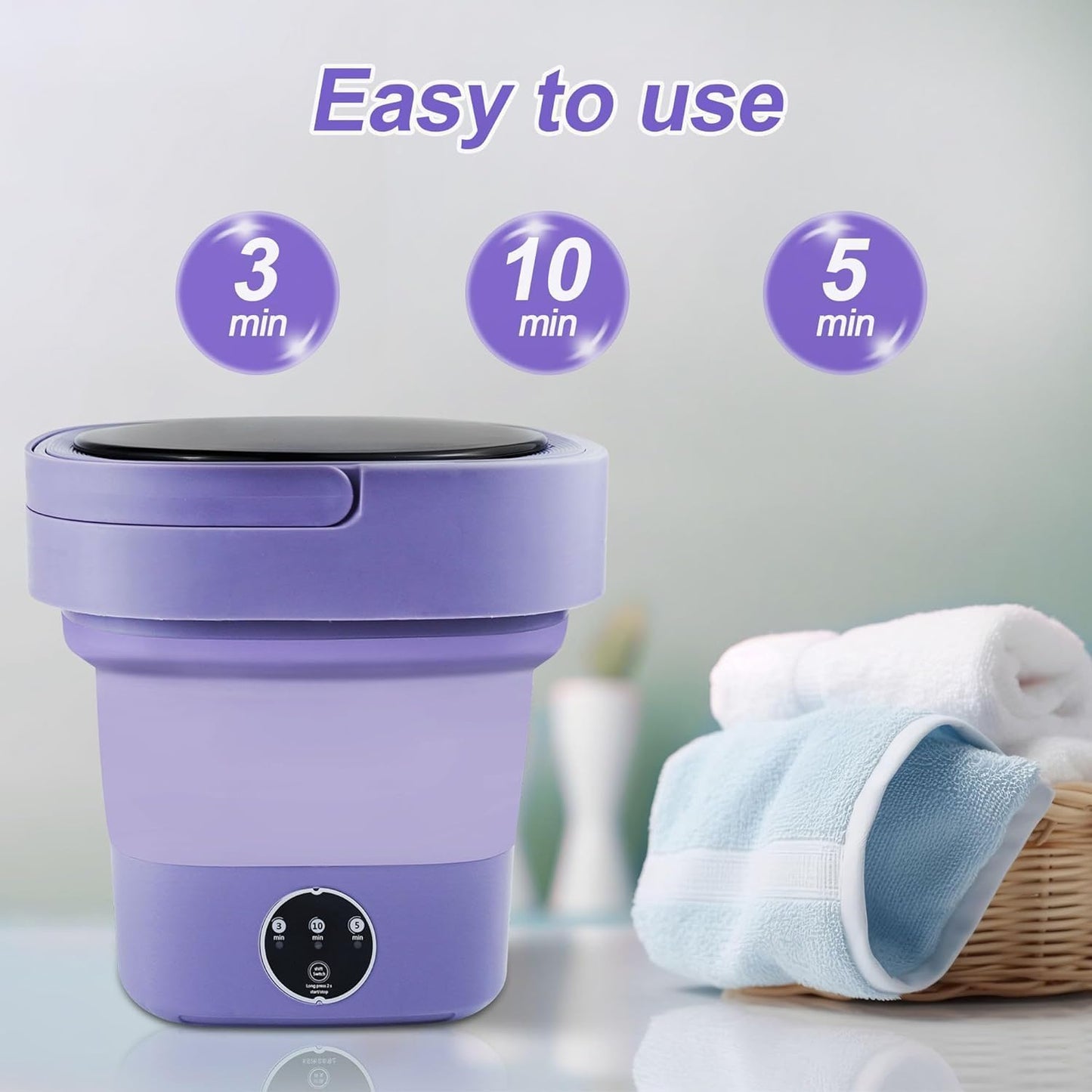 Portable Lightweight Mini Folding Washing Machine