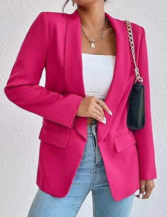 Ladies Blazer for Office Suit - Western Style Casual Jacket