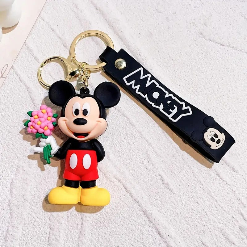 Mickey and Minnie Mouse Vinyl Keychain
