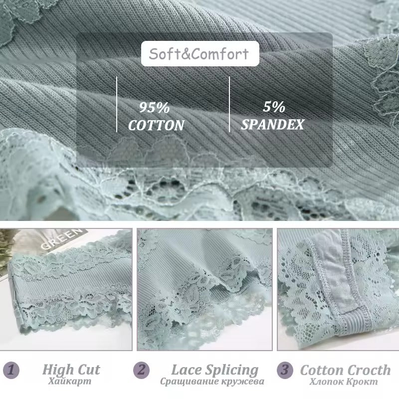 Sexy Lace Cotton Panty for Woman