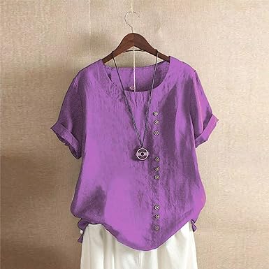 Stylish Cotton Linen Blouse for Women