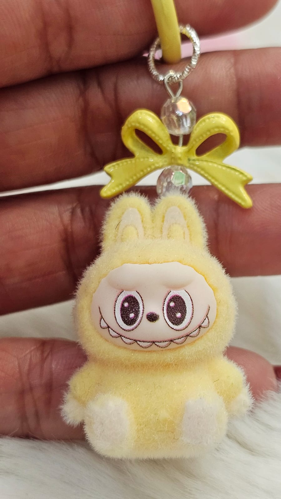 Super Mini Labubu Keychain (Ribbon Design)