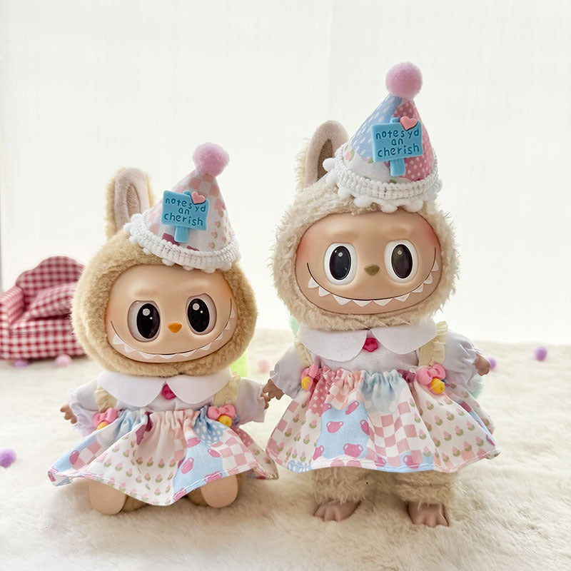 Clothes for Labubu Cute Doll Outfit, Various Accessories Clothing Set, Only Clothes Not Including Dolls, Perfect Holiday Gift