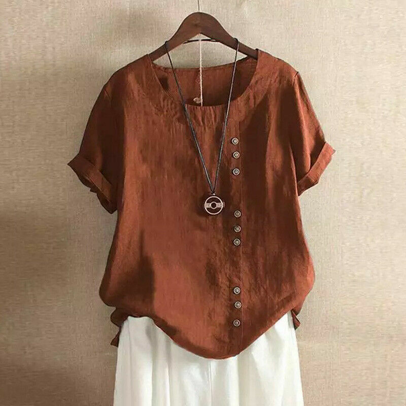 Stylish Cotton Linen Blouse for Women