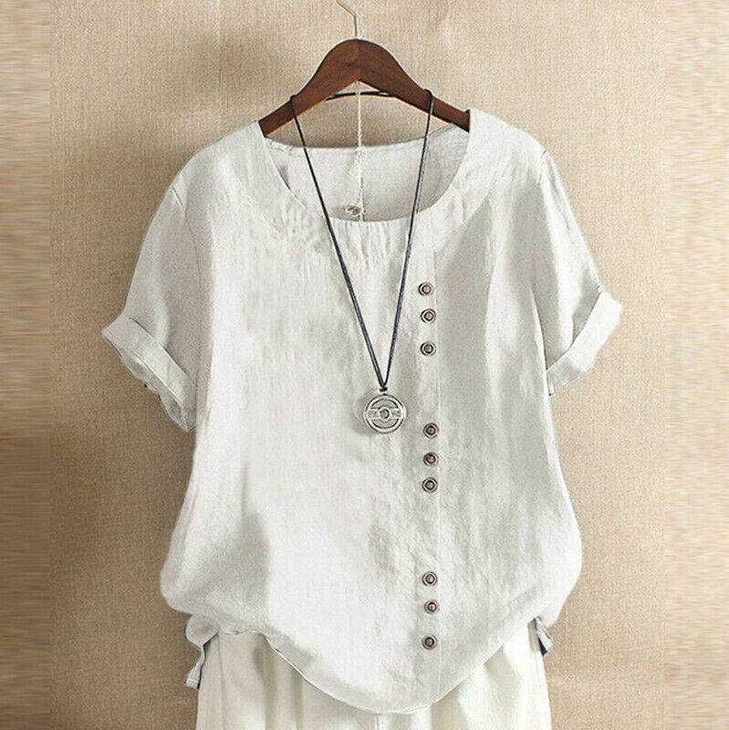 Stylish Cotton Linen Blouse for Women