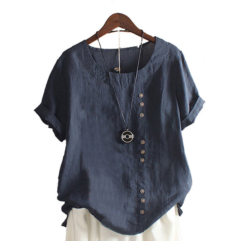 Stylish Cotton Linen Blouse for Women