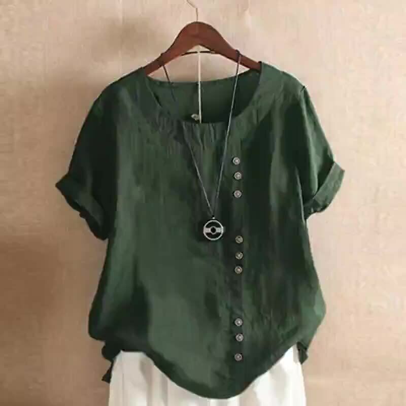 Stylish Cotton Linen Blouse for Women