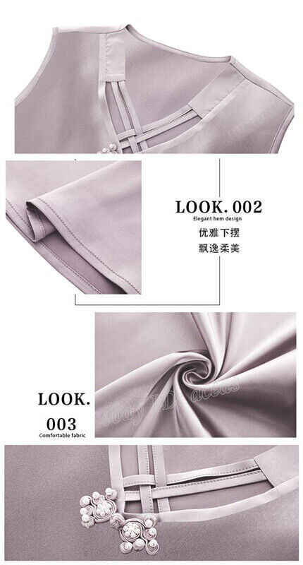 Elegant Sleeveless Satin V Neck Blouse for Woman