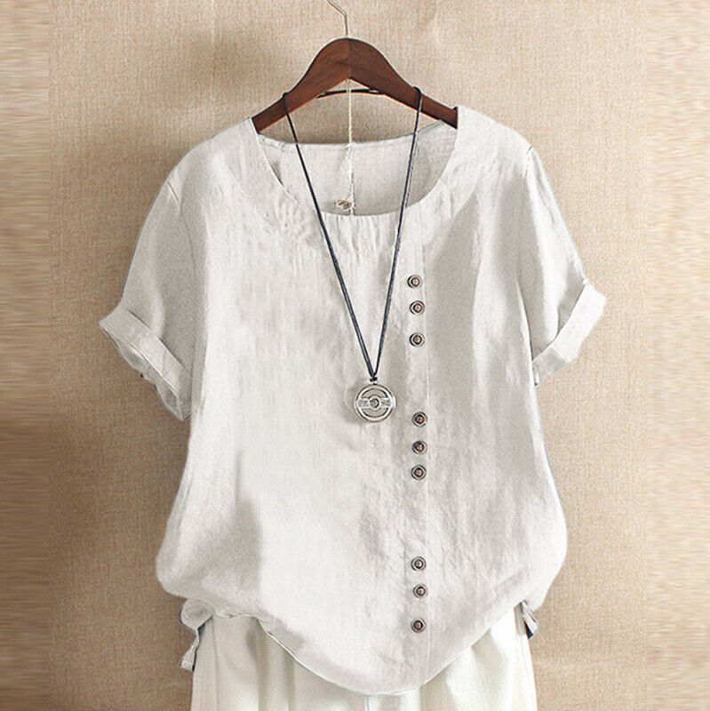 Stylish Cotton Linen Blouse for Women