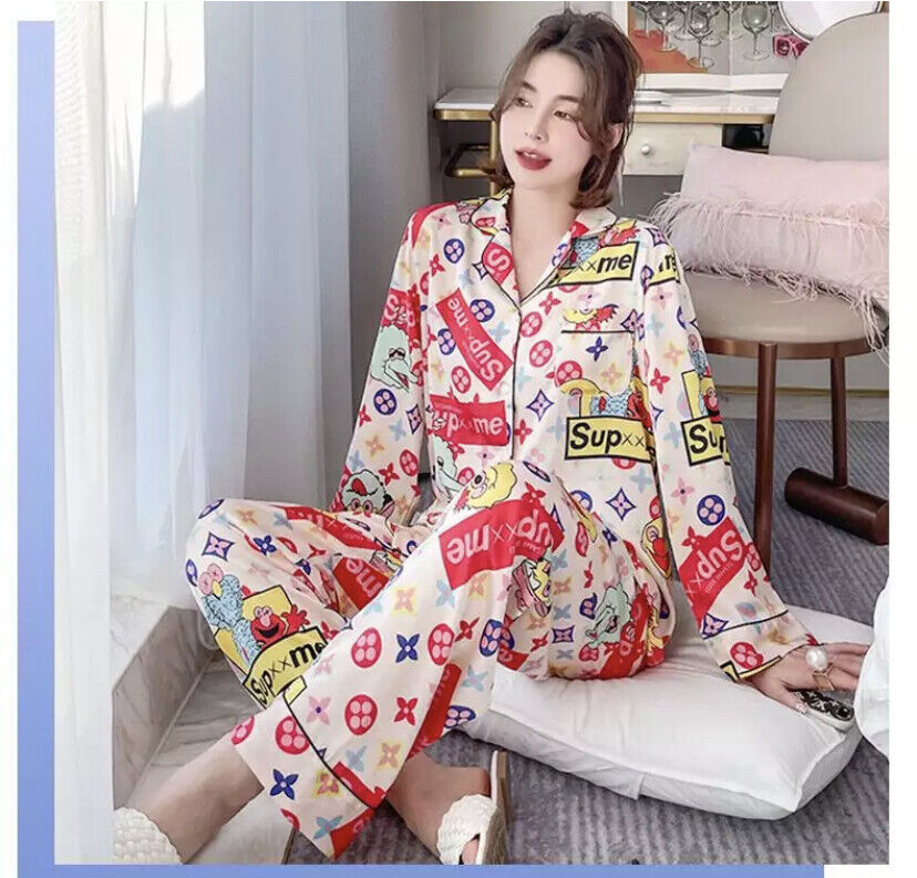 Satin Printed Pyjama Set