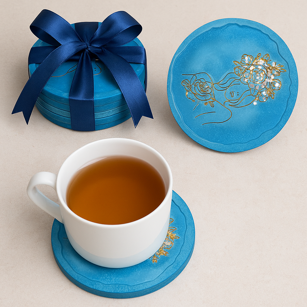 Customize Gifts Coasters made from Jesmonite Personalize Gifts  for Wedding, Birthday, Giveaway, Souvenir or Corporate  Gifts