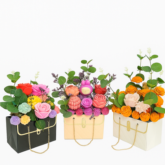 Scented Candle Bouquet in Bag Container | Unique Gift for Any Occasion