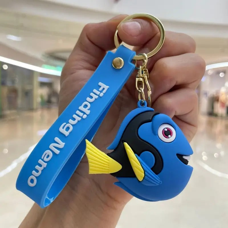 Disney Animated Cartoon Characters Vinyl Keychain or Bags Accessories