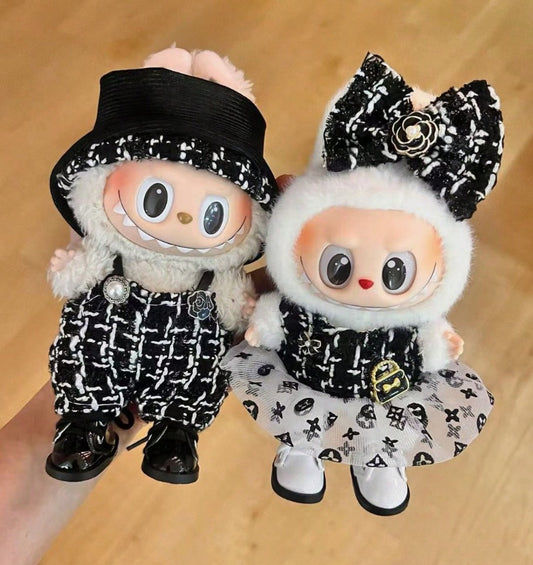 Clothes for Labubu Cute Doll Outfit, Various Accessories Clothing Set, Only Clothes Not Including Dolls, Perfect Holiday Gift