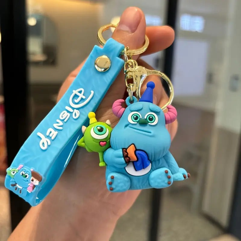 Disney Animated Cartoon Characters Vinyl Keychain or Bags Accessories