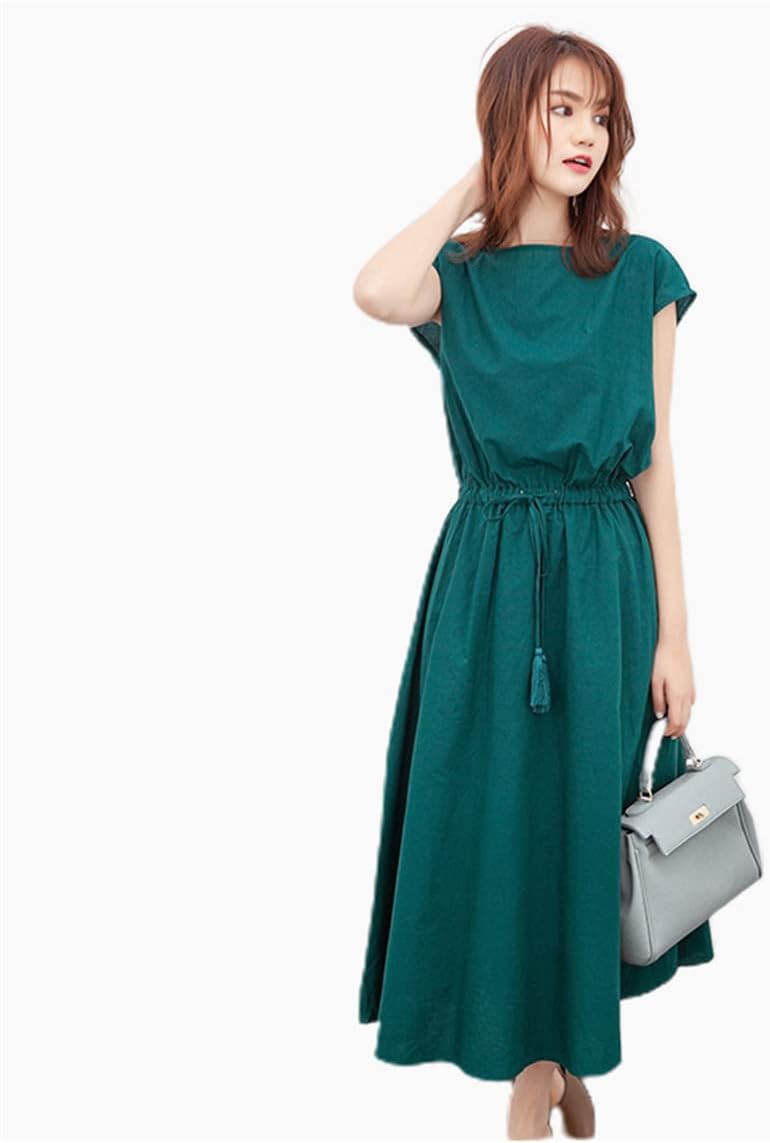 Cotton Casual Long Dress