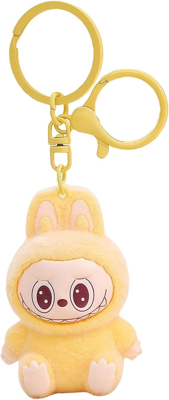 Sitting Labubu Mini Doll Keychain