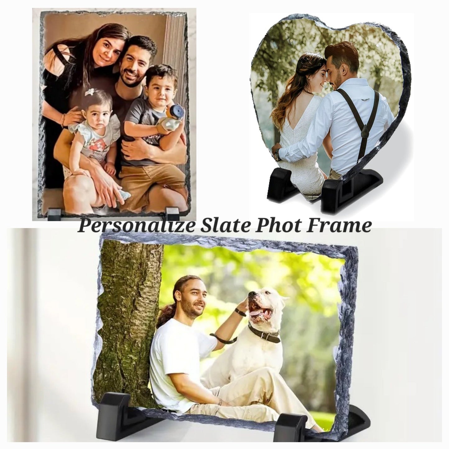 Personalized Photo Slate | Custom Sublimation Stone Frame UAE