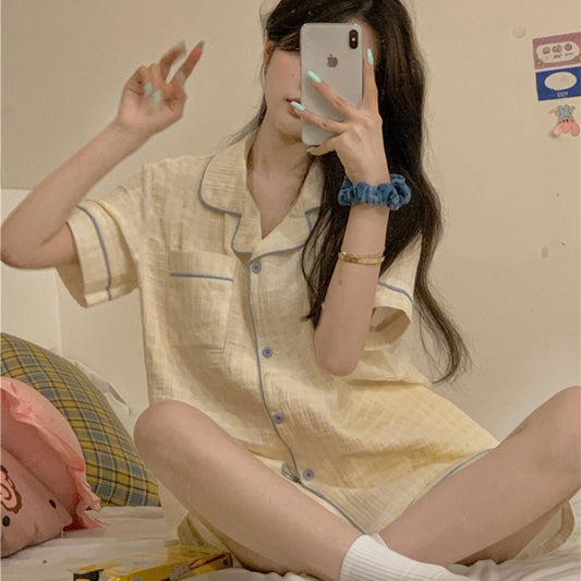 Cotton Pajama Shirt and Short