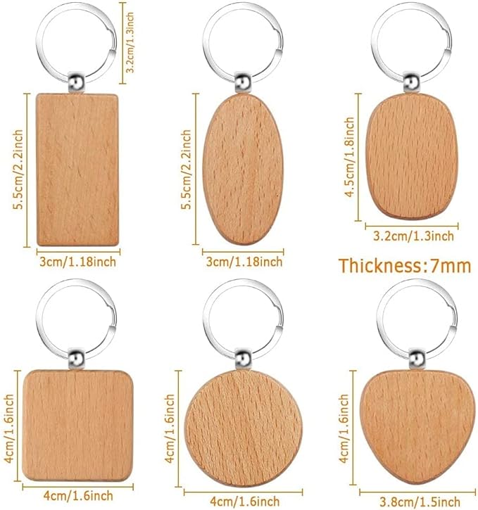Custom Engraved Keychain – Metal & Wood | Perfect for Gifts & Souvenirs