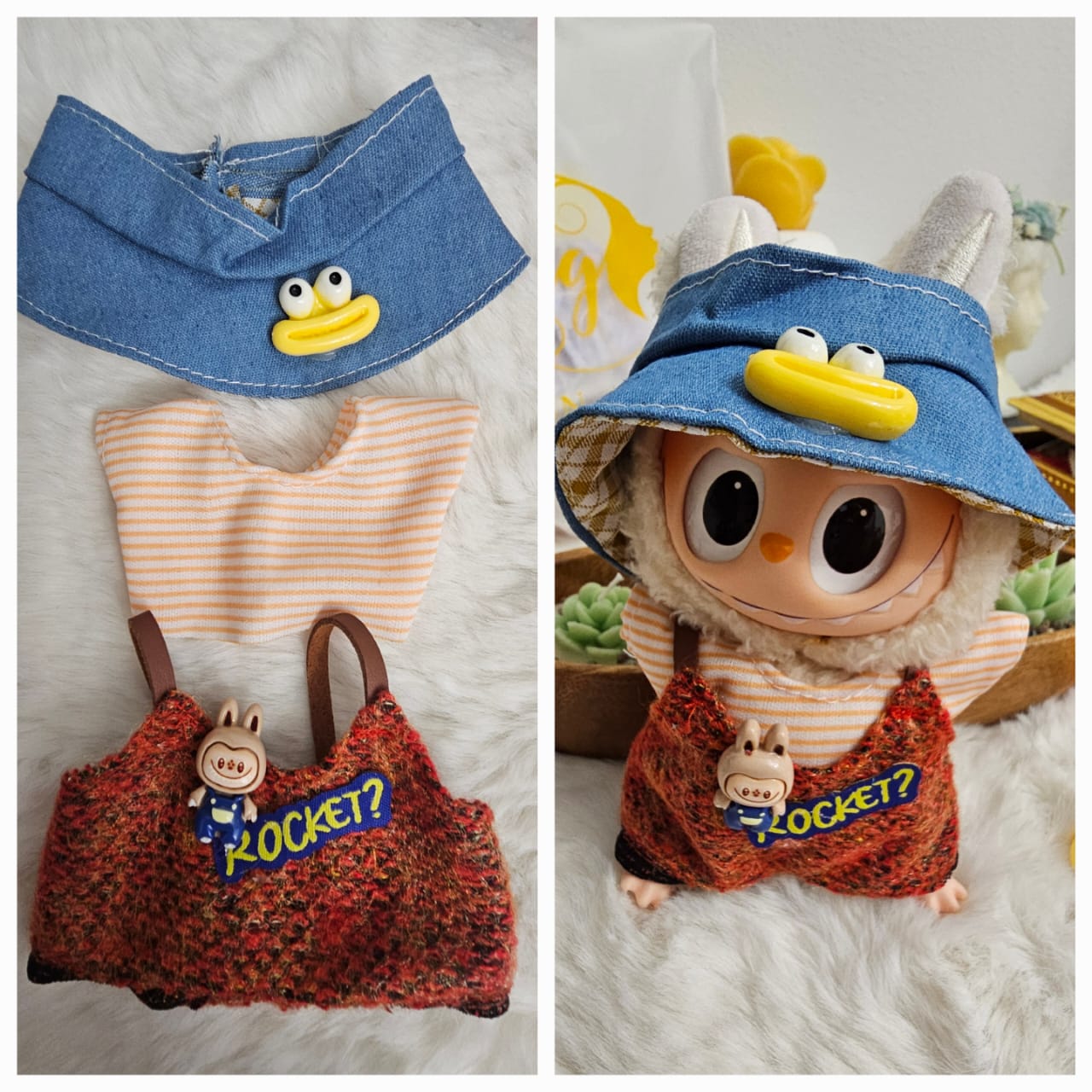POP MART Labubu Clothings, Set of Clothes, Jumpsuit Fashion