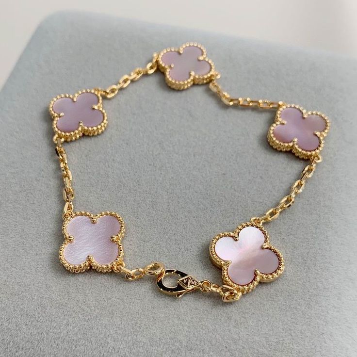 Luxury Fashion Four Leaf Clover Bracelet Stainless for Women
