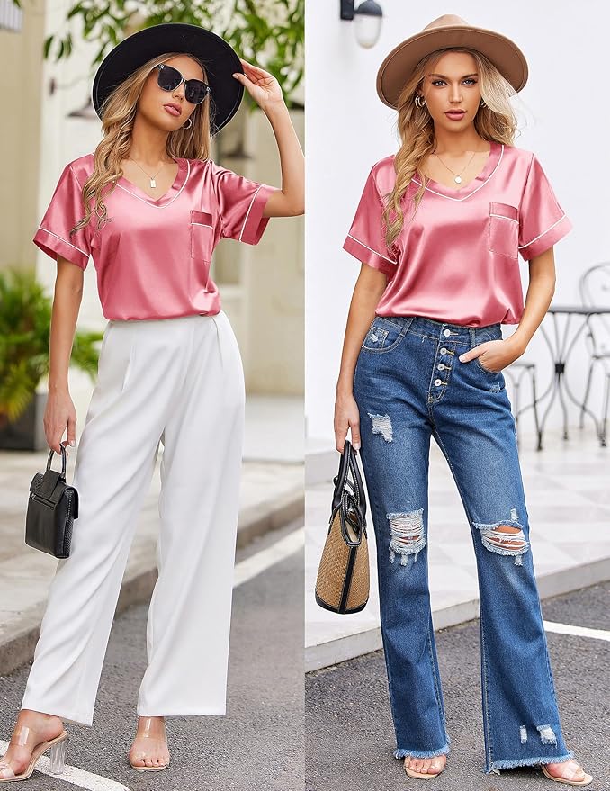 Silk Pajama Set for Women
