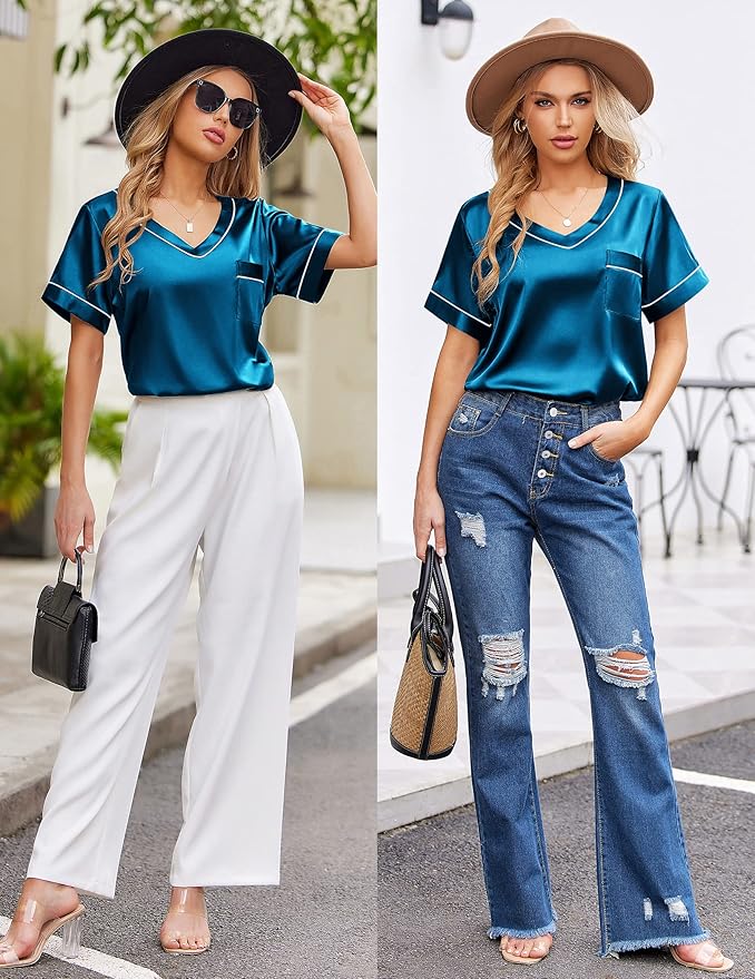 Silk Pajama Set for Women