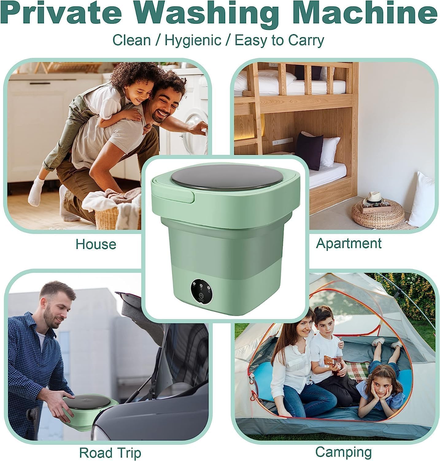 Portable Lightweight Mini Folding Washing Machine