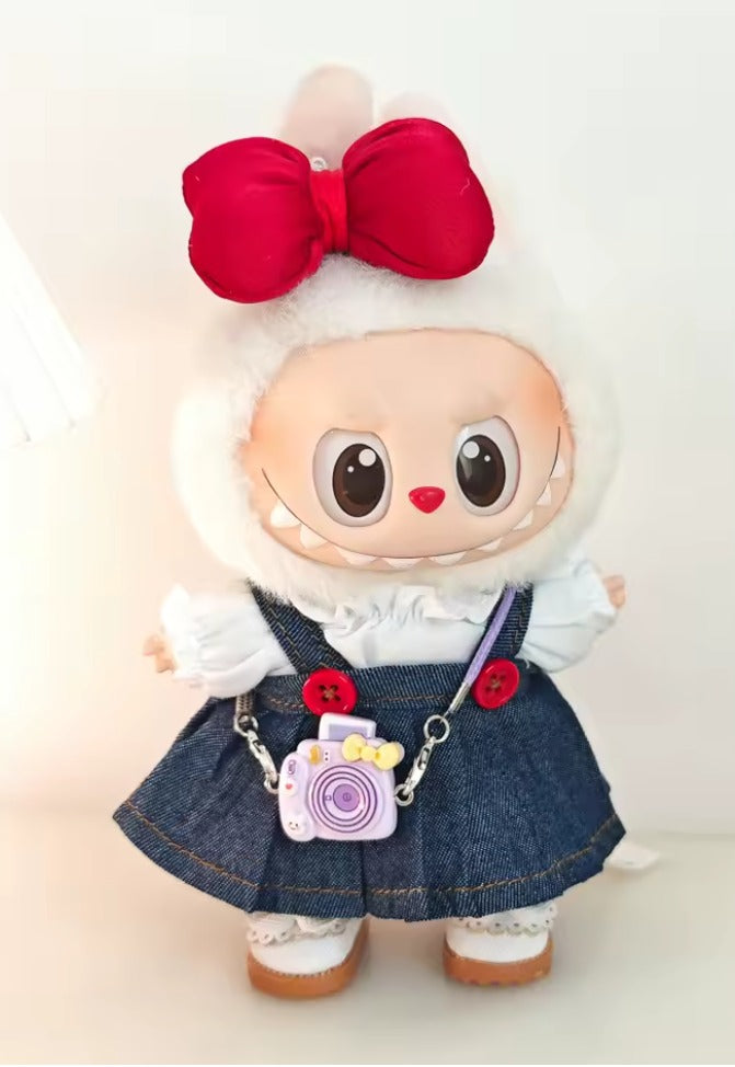 Clothes for Labubu Cute Doll Outfit, Various Accessories Clothing Set, Only Clothes Not Including Dolls, Perfect Holiday Gift