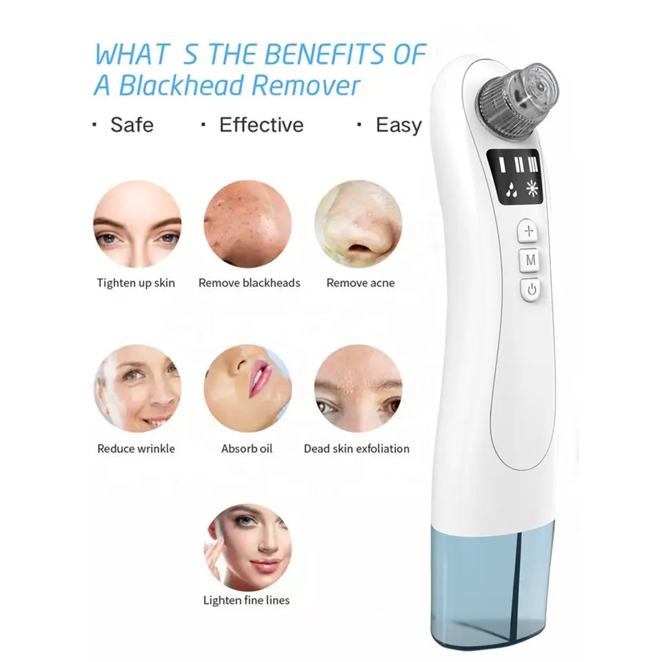 Deep Cleansing Face Instrument and Removal of Blackheads, Whiteheads, Dead Skin Cells and Clog Pores