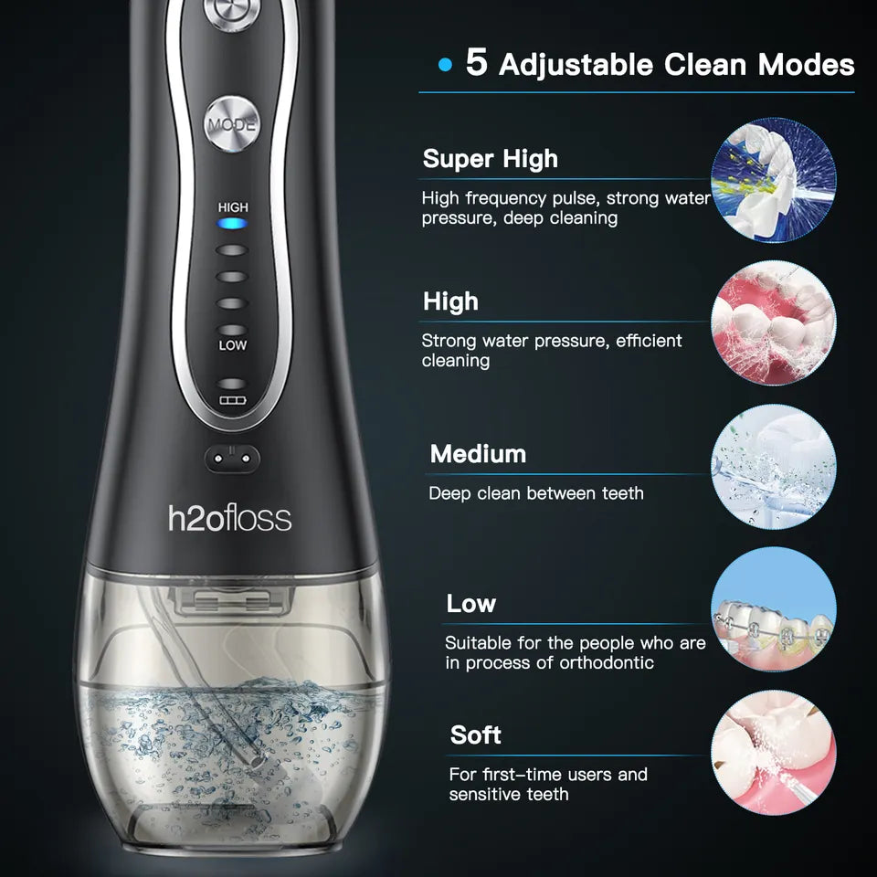 Rechargeable Cordless Water Dental Flosser  Specially for Braces Teeth