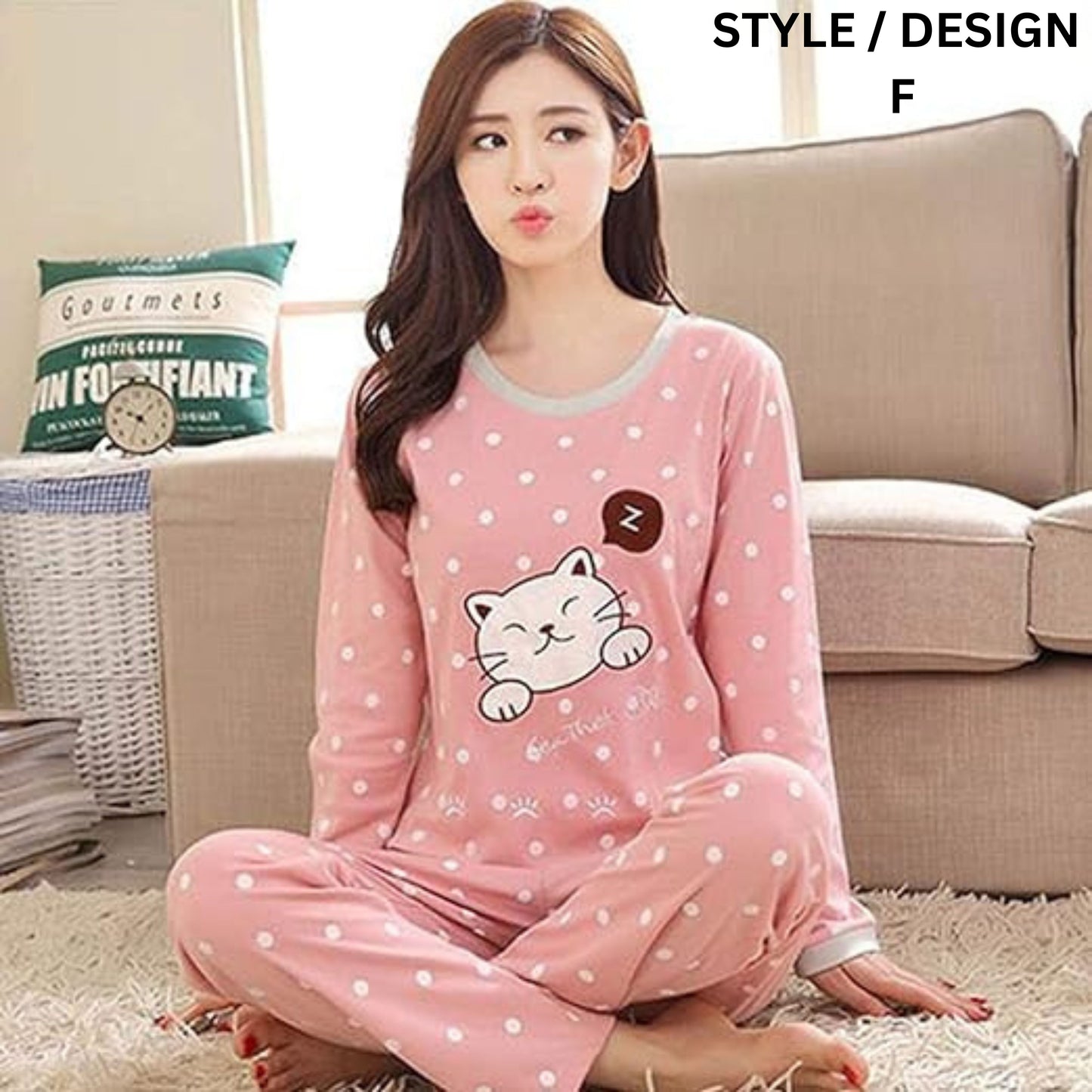 Cartoon Slim Fit Pajama Set, Teenage PJ Set, Cute and Comfy Speep-wear