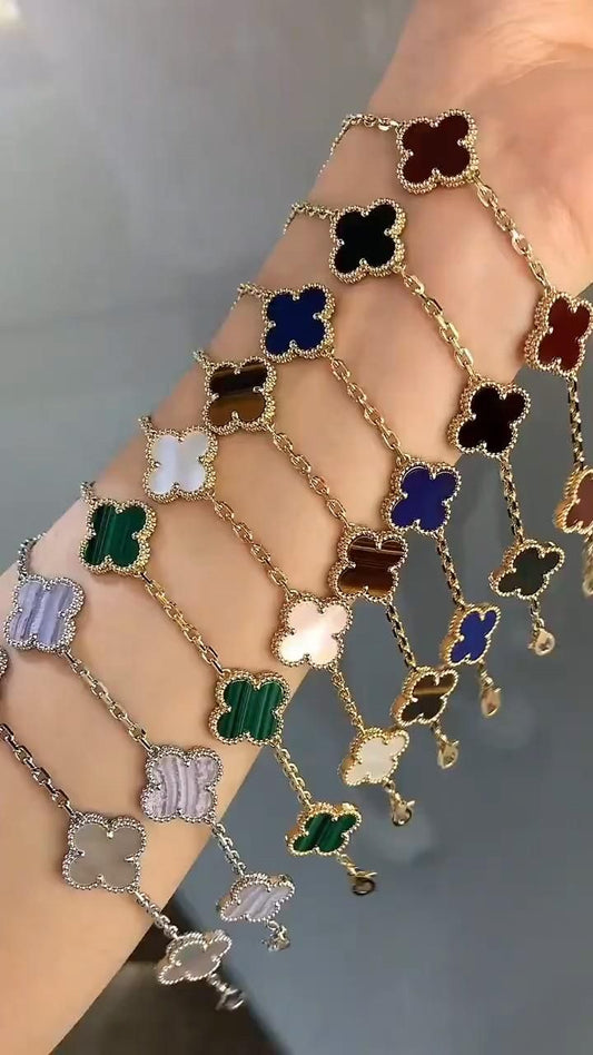 Luxury Fashion Four Leaf Clover Bracelet Stainless for Women