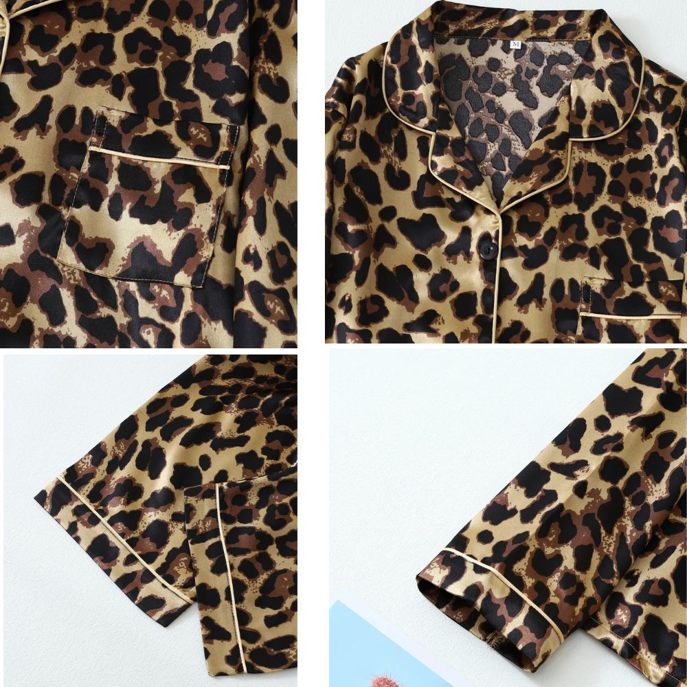 Printed Loung-wear Pajamas, Long Sleeves Trousers Pajama Set, Womens Pyjama, Women's Sleep-wear, Ladies Longwear PJ