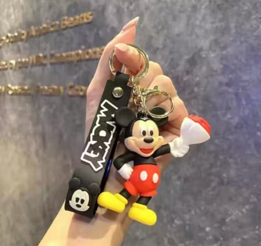 Mickey and Minnie Mouse Vinyl Keychain