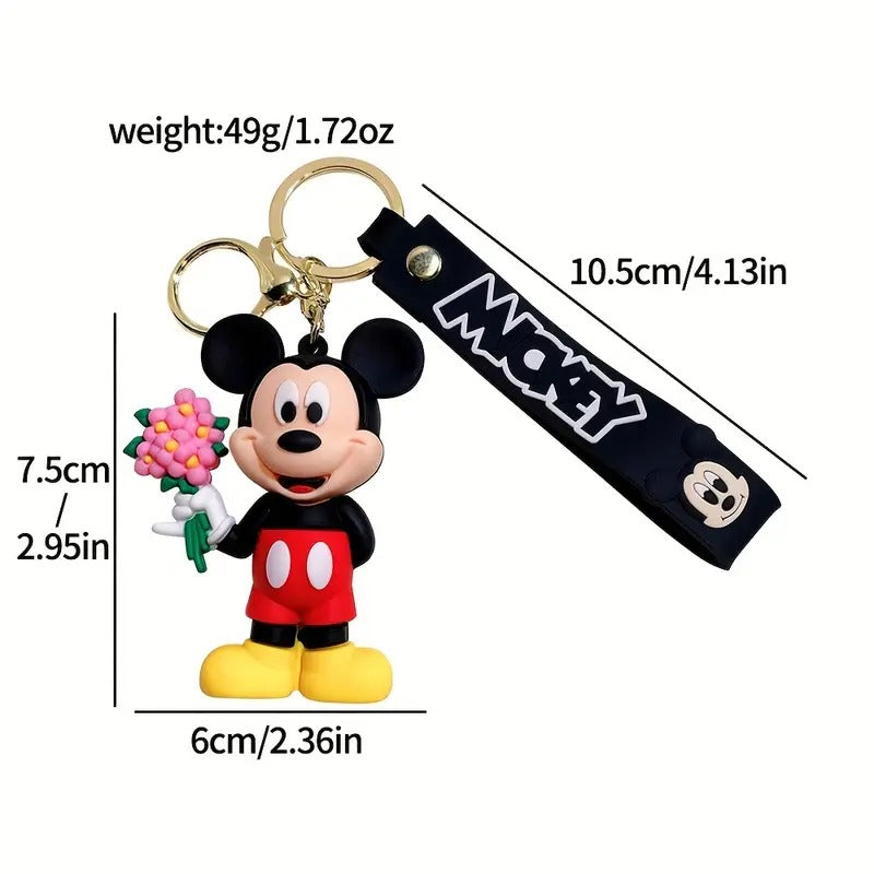 Mickey and Minnie Mouse Vinyl Keychain