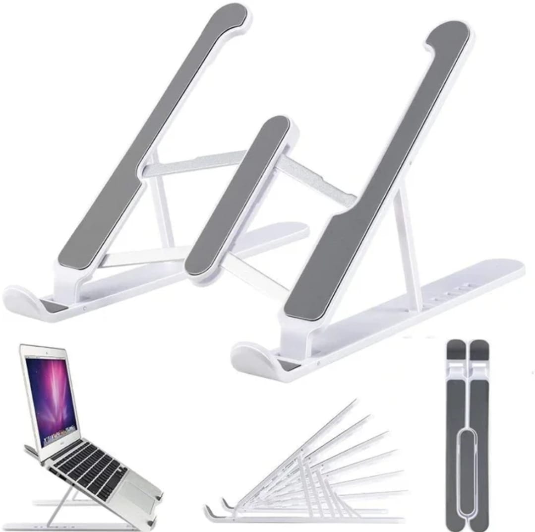 Adjustable and Portable Heavy Duty Non Slip Laptop Stand Holder Compatible with Up To 17" Laptop