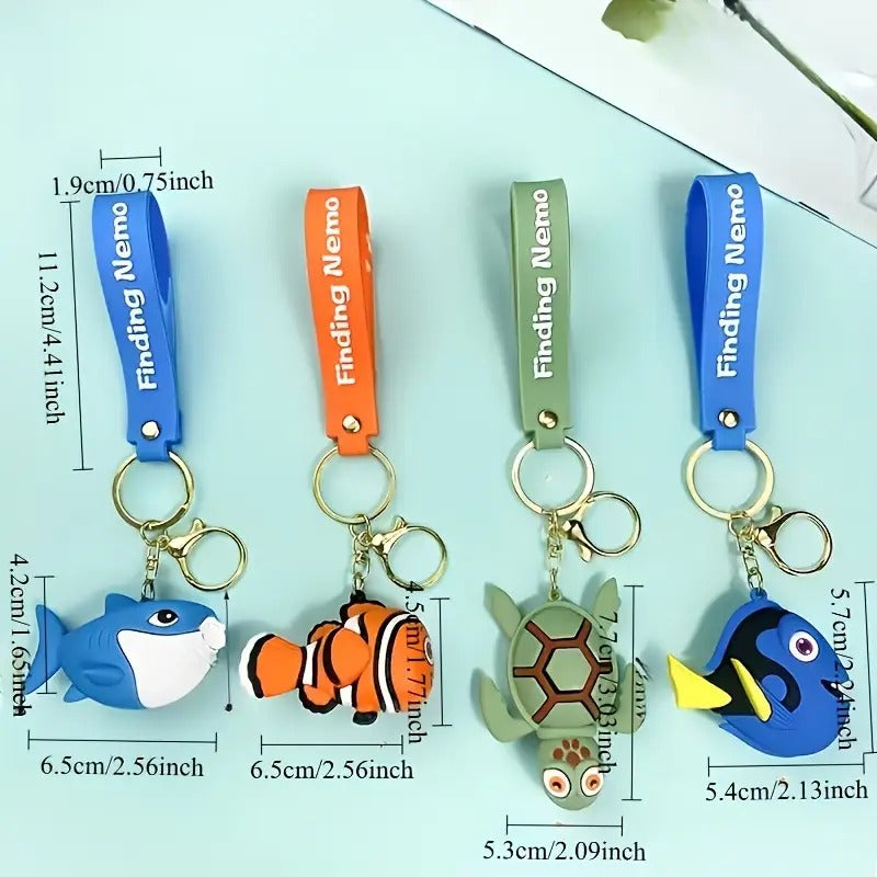 Disney Animated Cartoon Characters Vinyl Keychain or Bags Accessories