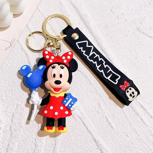 Mickey and Minnie Mouse Vinyl Keychain