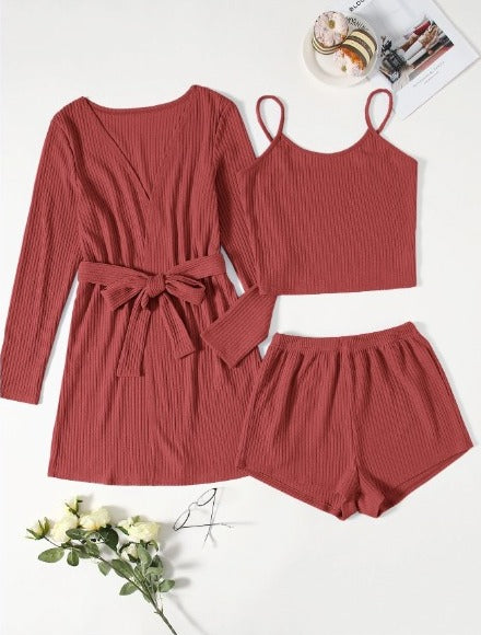 Women's 3 Piece Pajama Set