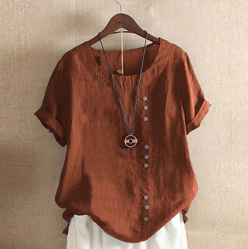 Stylish Cotton Linen Blouse for Women