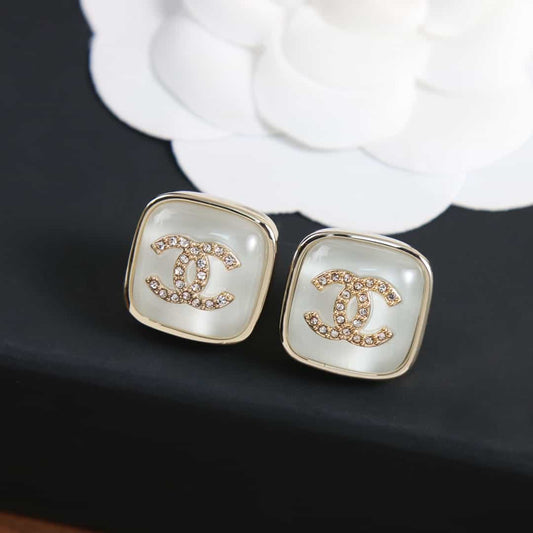CC Square Studs – Classic Elegance