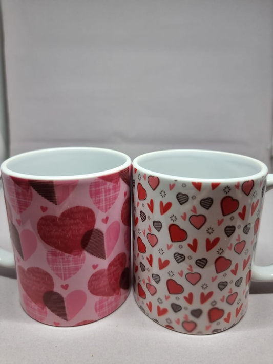 Mugs heart shapes